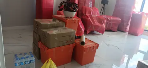 Taşınma için ambalajlanmış eşyalar